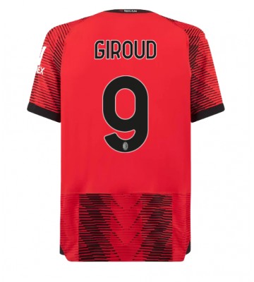 AC Milan Olivier Giroud #9 Koszulka Podstawowych 2023-24 Krótki Rękaw